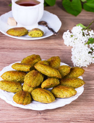 Madeleine on a white plate