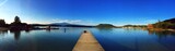 Fototapeta Pomosty -  Awesome panorama of tha Faaker See Lake in Austria