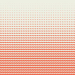 red halftone chevron