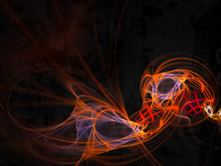 Wall Mural - grunge abstract textured digital collage, artistic background