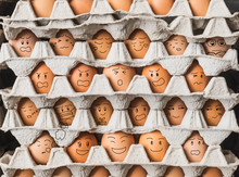 The Egges With Emotion As People In Condominium Life
