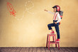 © Sunny studio - Young businessman with jetpack