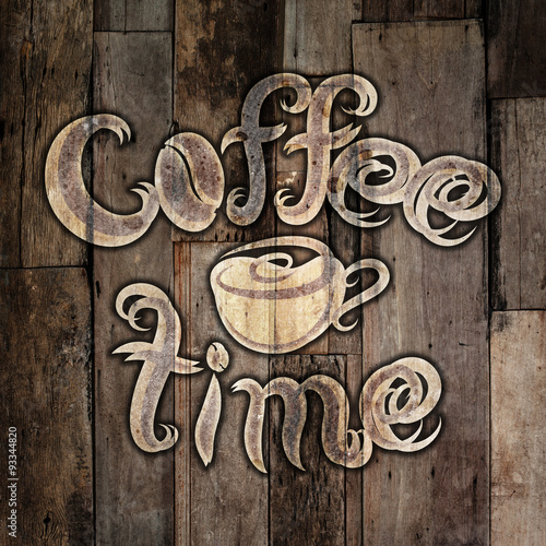 Plakat na zamówienie coffee time