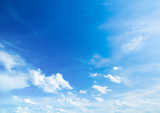 Fototapeta Maki - The blue sky with clouds, background