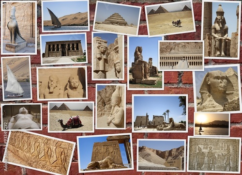 Fototapeta na wymiar COLLAGE DE EGIPTO