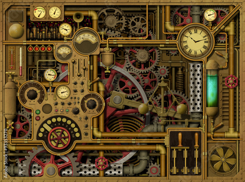 Steampunk Background Wallpaper Mural