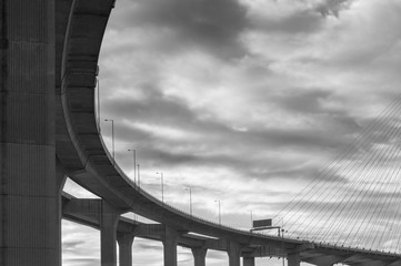 Wall Mural - Underside of an elevated roads