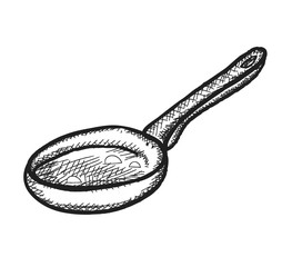 Sticker - frying pan, doodle skillet