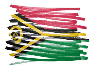 Wall Mural - Flag illustration - Vanuatu