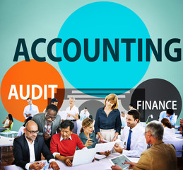 Wall Mural - Accounting Audit Finance Economic Capital Concept