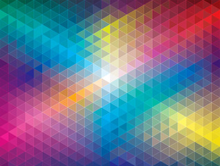 Aufkleber - Geometric color pattern abstract background.