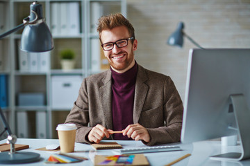 Canvas Print - Successful employee