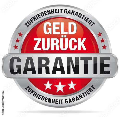 Geld zurück Garantie Zufriedenheit garantiert