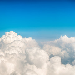 blue clouds and sky