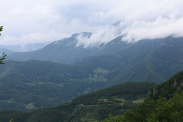 Wall Mural - European nature landscape in the mountains