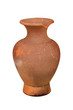 Thai Earthenware, ancient jar isolated from white background
