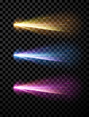 Wall Mural - Comet set background.