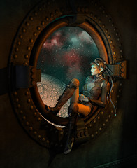 wide view, 3d cg