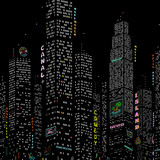 City Skyscraper Vector Background