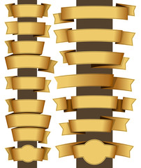 Poster - Gold ribbon set