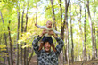 © Christin Lola - Happy Father Playing with Cute Baby daughter in Autumn Woods