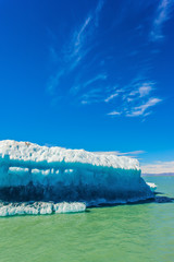 Wall Mural - Excursion to white-blue glacier