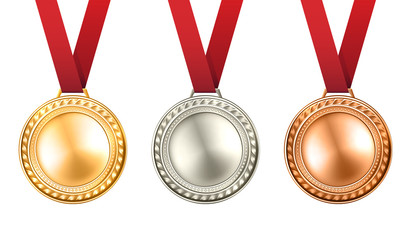 Wall Mural - medals set illustration