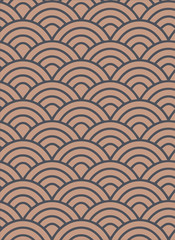  Seigaiha background, traditional Japanese ornament