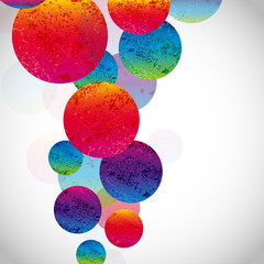 Aufkleber - Multicolor abstract bright background. Circles elements.