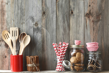 Wall Mural - Kitchen utensils