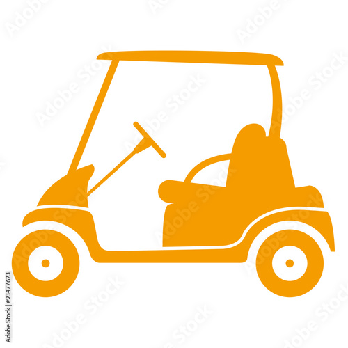 Icono Plano Carro Golf Lateral Naranja Buy This Stock Illustration And Explore Similar Illustrations At Adobe Stock Adobe Stock