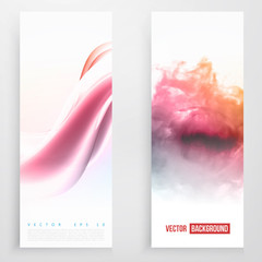 Wall Mural - Set of wavy banners. 