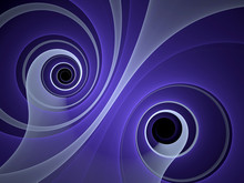Abstract Digitally Generated Image With Spirals