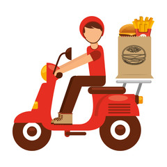 Sticker - food delivery 