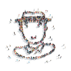 Wall Mural - people  shape  man cartoon