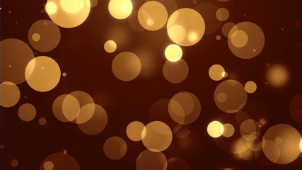 4k Gold Bokeh Animation Background Seamless Loop.