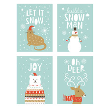 Set Of Christms Cards