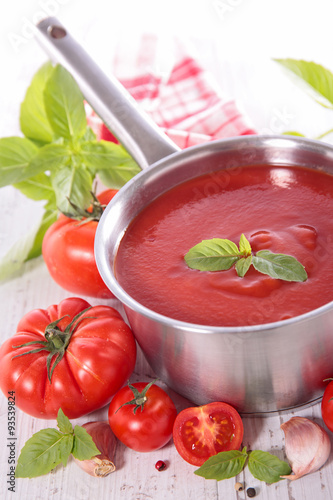 Nowoczesny obraz na płótnie tomato sauce