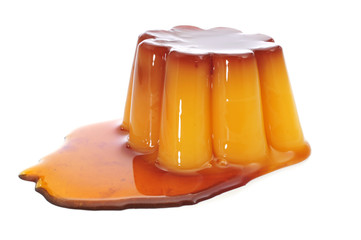 Wall Mural - creme caramel with caramel sauce