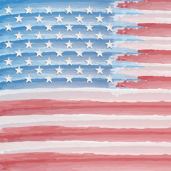 Wall Mural - Abstract american flag