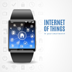 Canvas Print - Smart Watch Internet Concept