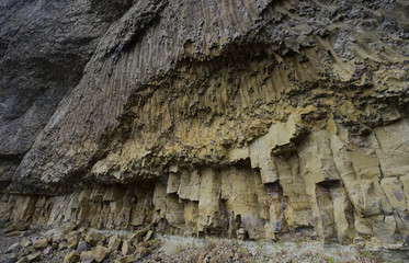 Wall Mural - Columnar Basalt near Tower Falls