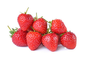 Wall Mural -  Strawberry isolated on white background