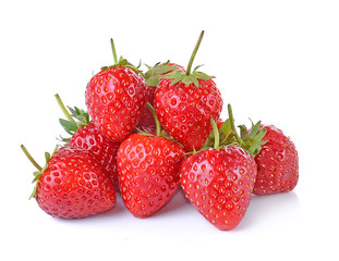 Wall Mural -  Strawberry isolated on white background