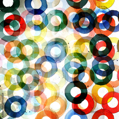 Fotografie, Obraz abstract graphic design circles pattern background