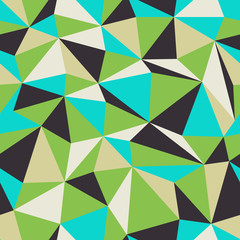Aufkleber - Triangle Seamless Pattern. Retro colors.