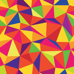 Aufkleber - Colorful Triangle Seamless Pattern