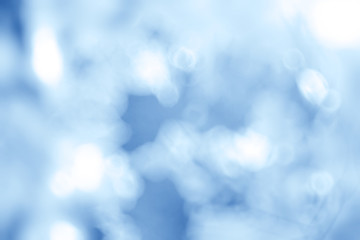 Blue blurred background bokeh