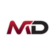 Modern Initial Logo MD