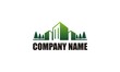  green building cityscape company logo